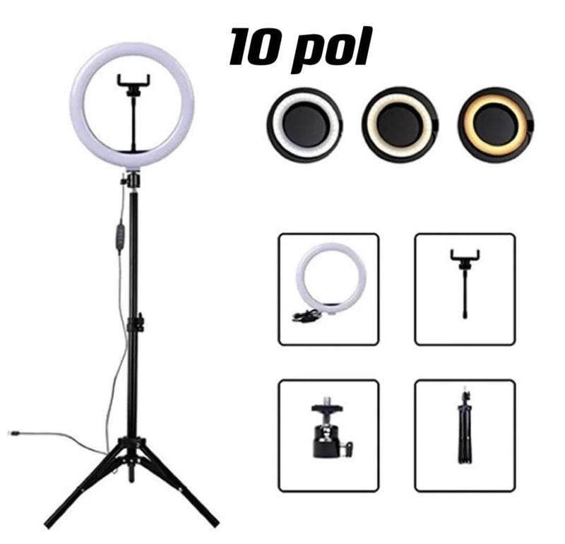 Kit Profissional de Ring Light - 6 a 18 Polegadas - MultiStore