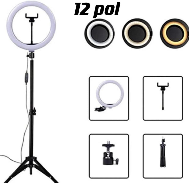 Kit Profissional de Ring Light - 6 a 18 Polegadas - MultiStore