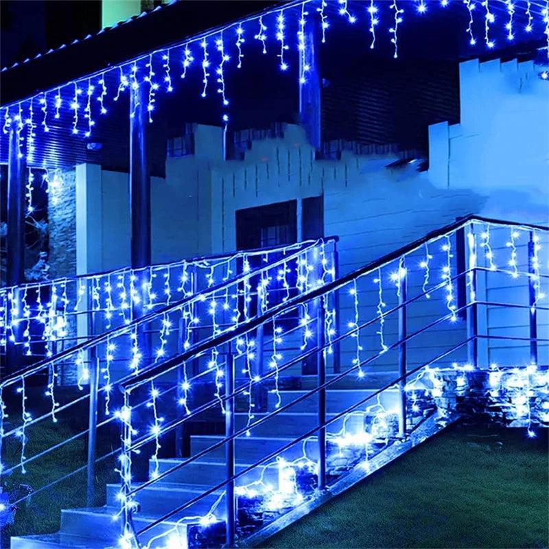 Cortina de Luzes LED para Decoração de Natal - MultiStore