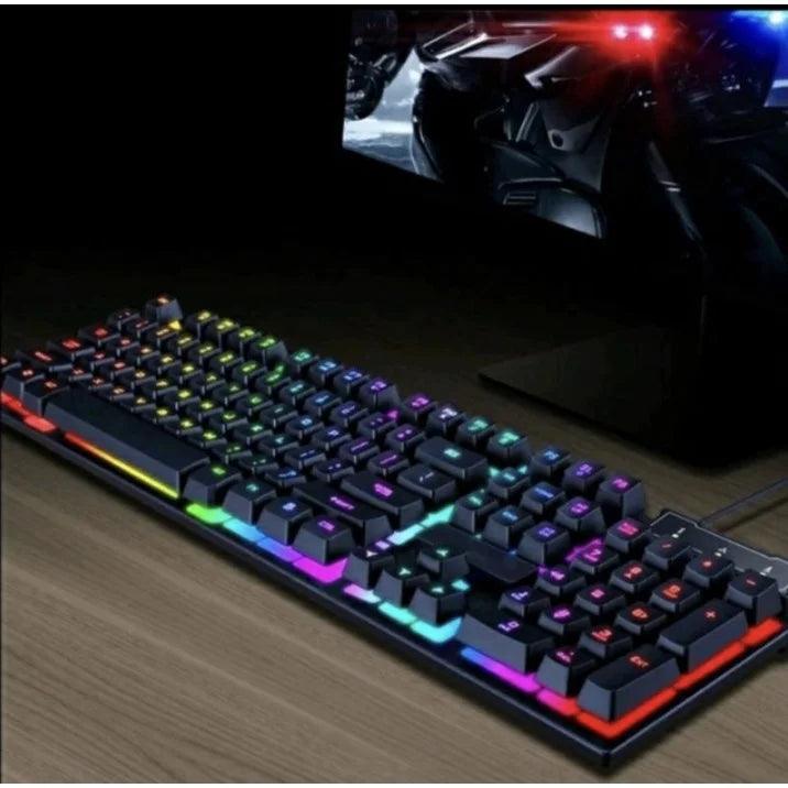 Teclado Gamer Semi-Mecânico RGB Retroiluminado - MultiStore