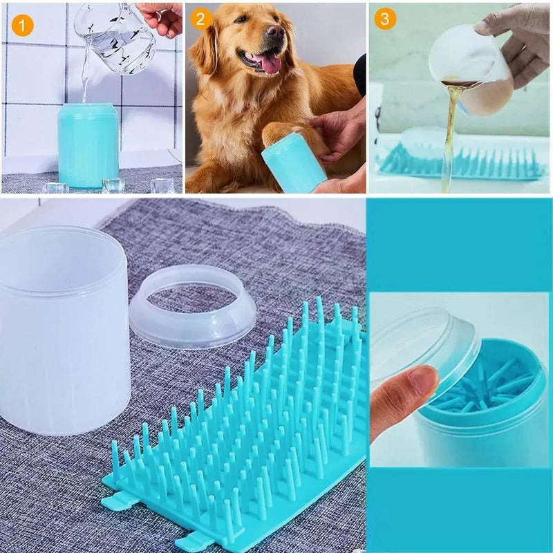 1 Unidade de Novo Copo para Lavagem de Pata de Pets e Ferramenta para Lavagem de Pata de Cachorros - MultiStore