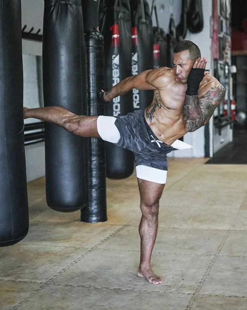 Shorts de corrida dos homens ginásio esportes - MultiStore