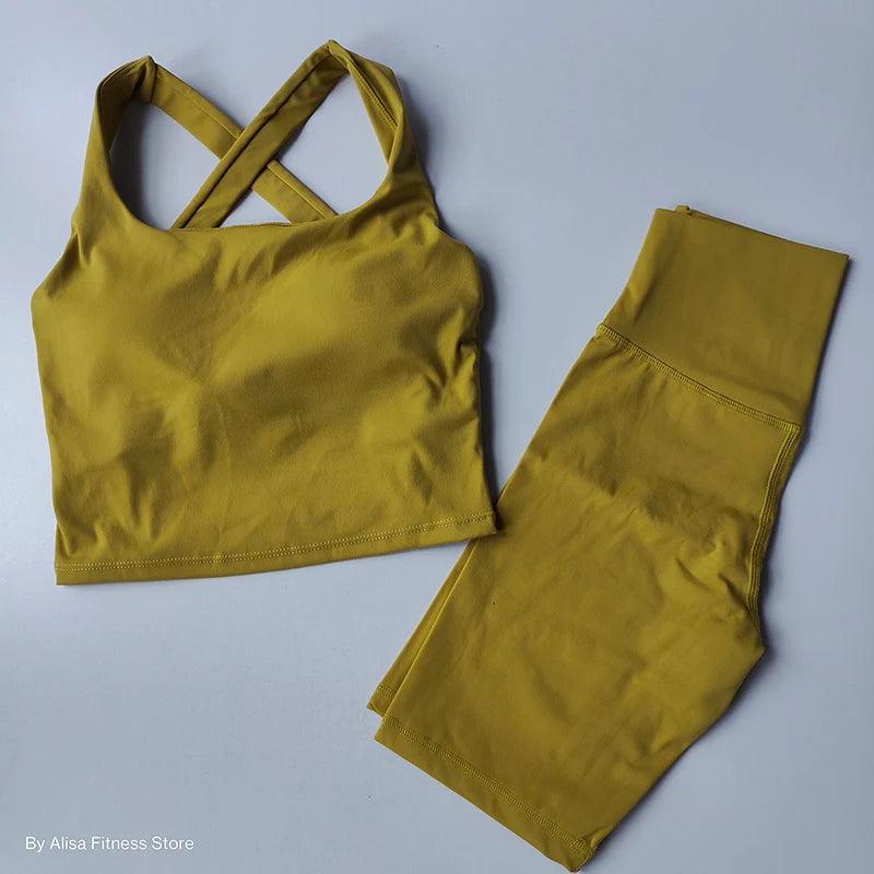 conjunto de yoga feminino treino - MultiStore