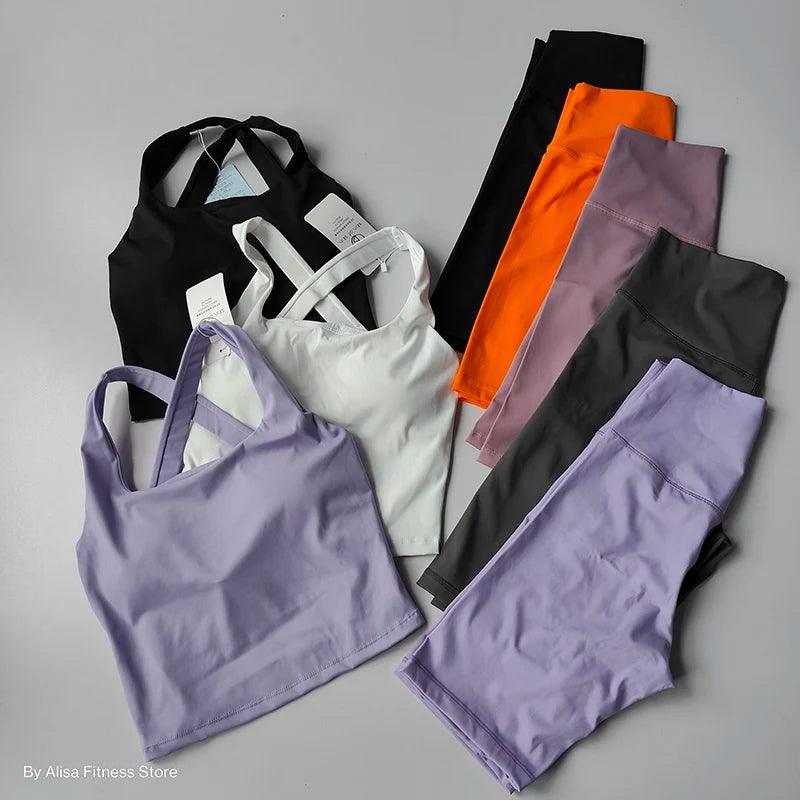 conjunto de yoga feminino treino - MultiStore