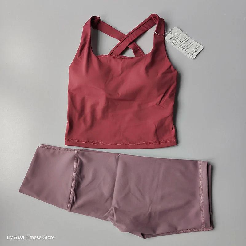 conjunto de yoga feminino treino - MultiStore