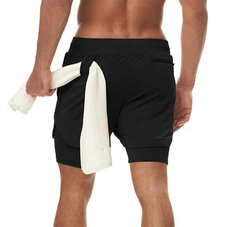 Shorts de corrida dos homens ginásio esportes - MultiStore