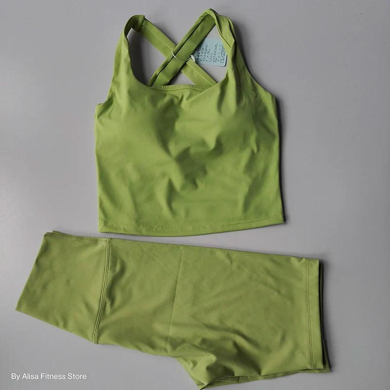 conjunto de yoga feminino treino - MultiStore